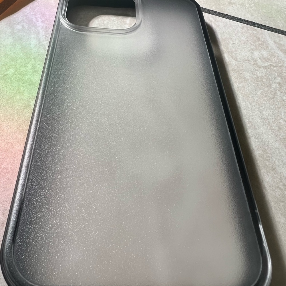 NEW Qhoqho Clear & black i Phone 13 Pro Max Case Light Weight Women Men Unisex